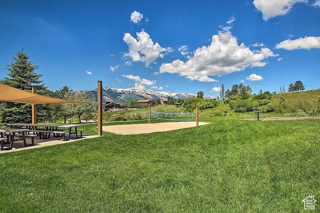 3518 N Moose Hollow Dr, Eden, UT 84310 - surrounding community with volleyball court and a yard
