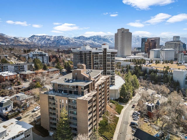 view of city with a mountain view