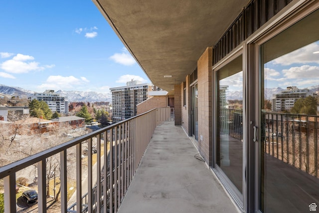 245 N Vine St W Unit 903, Salt Lake City, UT 84103 - balcony with a mountain view and a city view