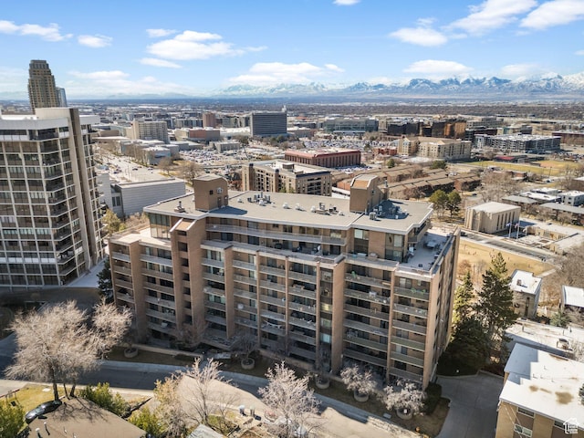 245 N Vine St W Unit 903, Salt Lake City, UT 84103 - bird's eye view with a view of city and a mountain view
