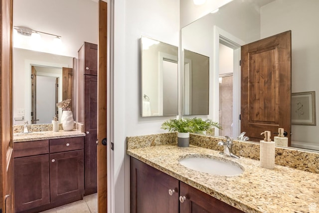 6169 Park S Unit 20, Park City, UT 84098 - bathroom with tile patterned flooring and vanity