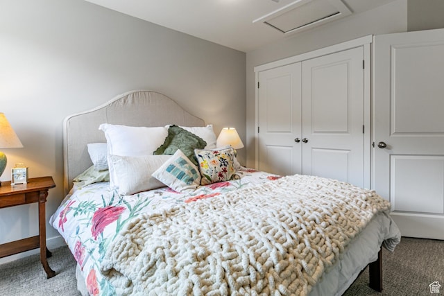 6065 N Westridge Rd, Heber City, UT 84032 - bedroom featuring carpet floors, attic access, and a closet
