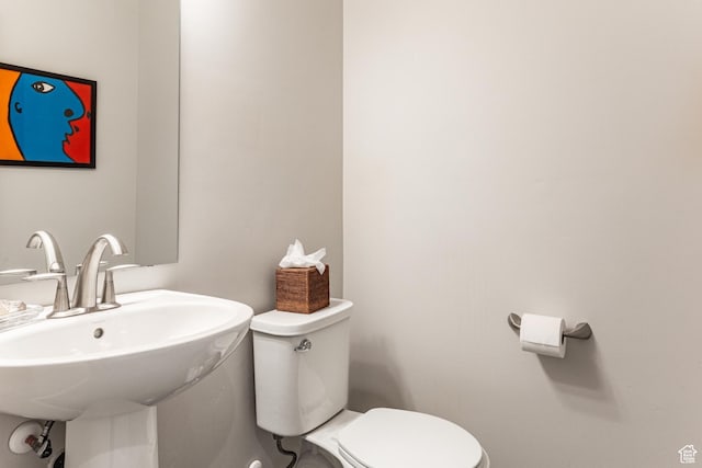 6065 N Westridge Rd, Heber City, UT 84032 - half bathroom with a sink and toilet