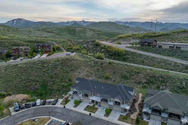 1089 W Cattail Ct, Kamas, UT 84036 - aerial view of property and surrounding area with a mountainous background and nearby suburban area