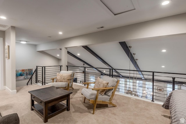 1089 W Cattail Ct, Kamas, UT 84036 - living room with carpet flooring and recessed lighting