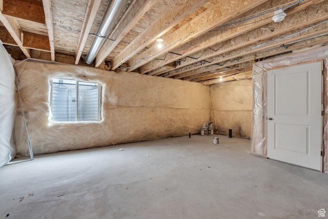 view of basement