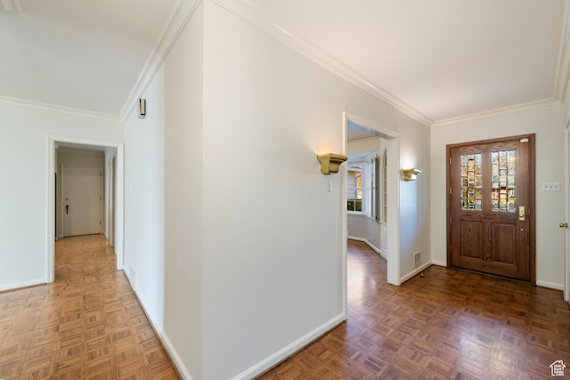 2532 E Maywood Dr, Salt Lake City, UT 84109 - entrance foyer with baseboards and crown molding