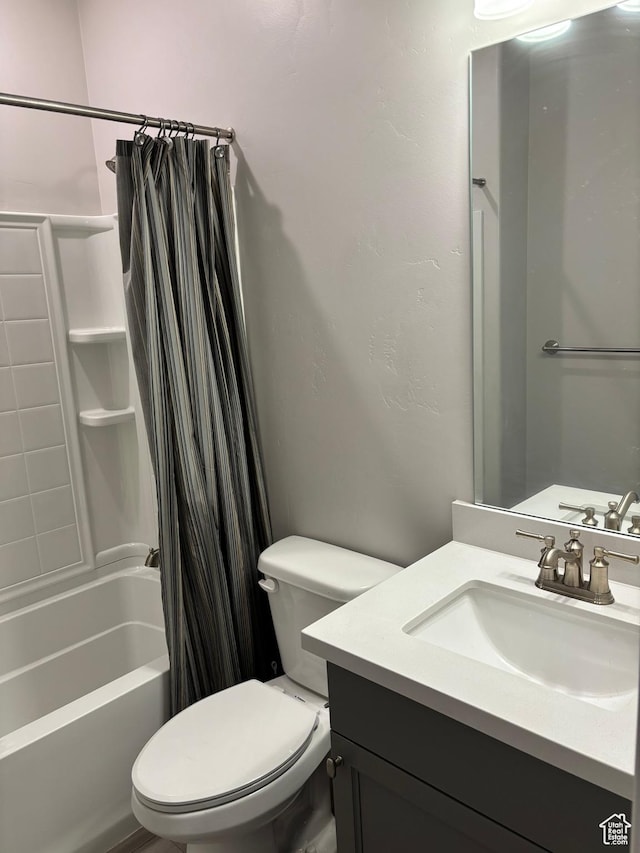 12038 S Middle Teton Dr Unit 134, Herriman, UT 84096 - full bath featuring vanity, shower / bath combo with shower curtain, and toilet
