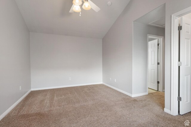4988 W Currant Dr, South Jordan, UT 84009 - bonus room featuring carpet, a ceiling fan, and baseboards