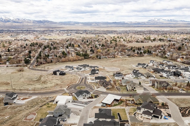 2023 E Mountain View Ln N, Logan, UT 84341 - birds eye view of property with a residential view and a mountain view