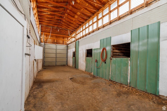 view of horse barn