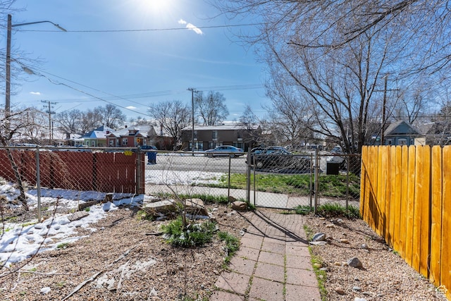 629 S 400 E, Salt Lake City, UT 84111 - view of yard featuring a residential view, a gate, and fence