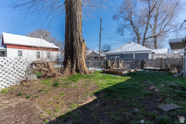 629 S 400 E, Salt Lake City, UT 84111 - view of yard featuring fence and a vegetable garden