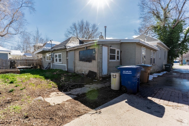 629 S 400 E, Salt Lake City, UT 84111 - back of property with fence