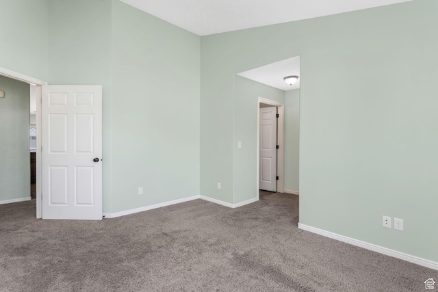 2522 W 500 S Unit 7, Springville, UT 84663 - carpeted empty room featuring baseboards and lofted ceiling
