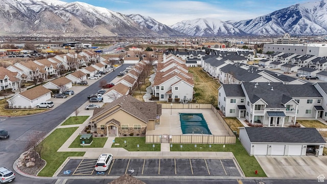 2522 W 500 S Unit 7, Springville, UT 84663 - birds eye view of property with a residential view and a mountain view