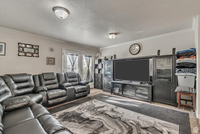 333 S Monroe Blvd Unit 23, Ogden, UT 84404 - living area with carpet flooring, ornamental molding, and french doors