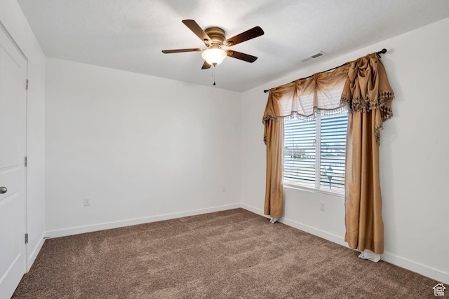 900 E Mecham Ave, Layton, UT 84040 - carpeted empty room with baseboards, ceiling fan, and visible vents