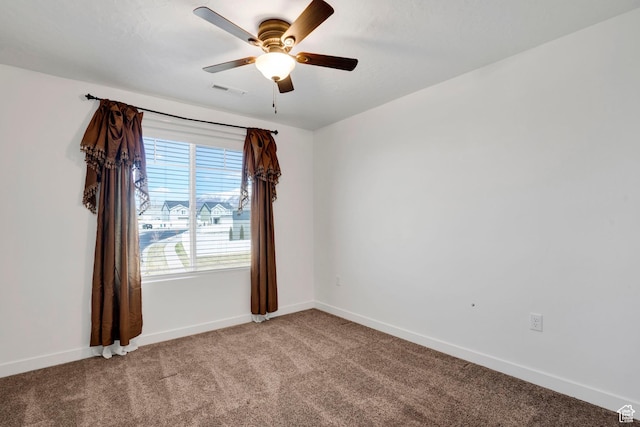 900 E Mecham Ave, Layton, UT 84040 - empty room with light colored carpet, visible vents, ceiling fan, and baseboards