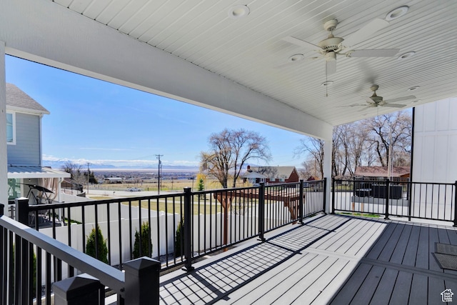 900 E Mecham Ave, Layton, UT 84040 - wooden deck featuring ceiling fan