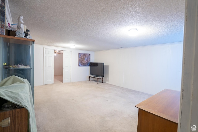 4971 S Beaver Brook Ln E Unit 40, Murray, UT 84117 - below grade area featuring carpet floors and a textured ceiling