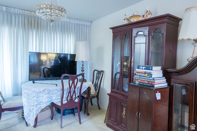 4971 S Beaver Brook Ln E Unit 40, Murray, UT 84117 - office featuring light colored carpet and a chandelier