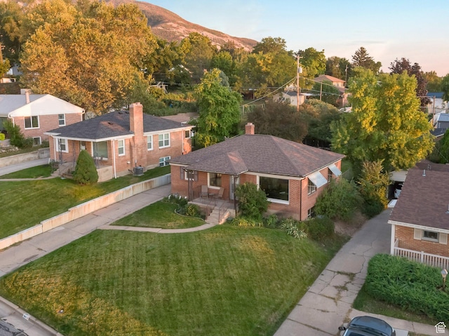 1311 E 29th St S, Ogden, UT 84403 - birds eye view of property featuring a mountain view