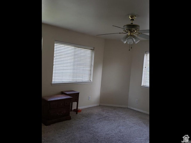 223 N 2520 W, Provo, UT 84601 - carpeted spare room with ceiling fan, baseboards, and a healthy amount of sunlight