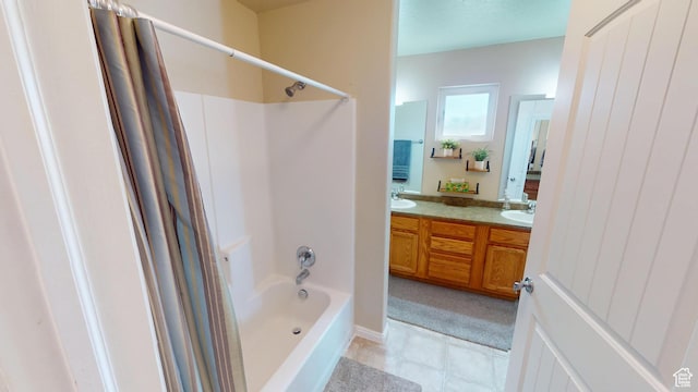 1451 W 925 S, Vernal, UT 84078 - bathroom featuring bathtub / shower combination, double vanity, and a sink