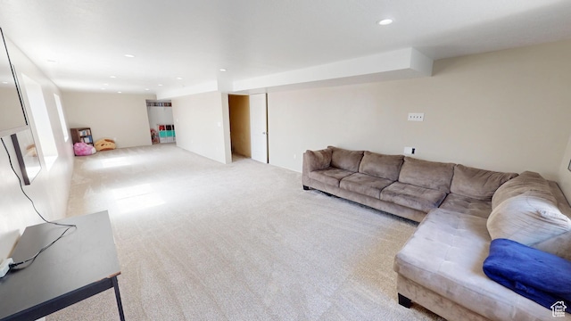 1451 W 925 S, Vernal, UT 84078 - living room with recessed lighting and light colored carpet