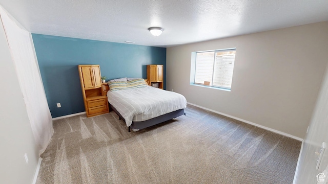 1451 W 925 S, Vernal, UT 84078 - bedroom featuring baseboards, a textured ceiling, and light colored carpet