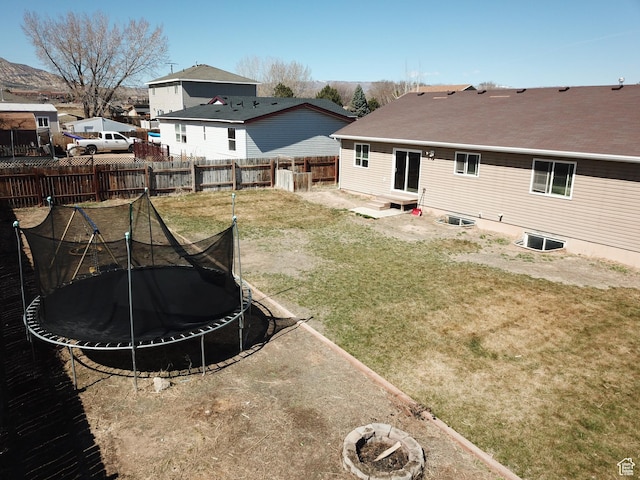 1451 W 925 S, Vernal, UT 84078 - view of yard featuring fence and a trampoline