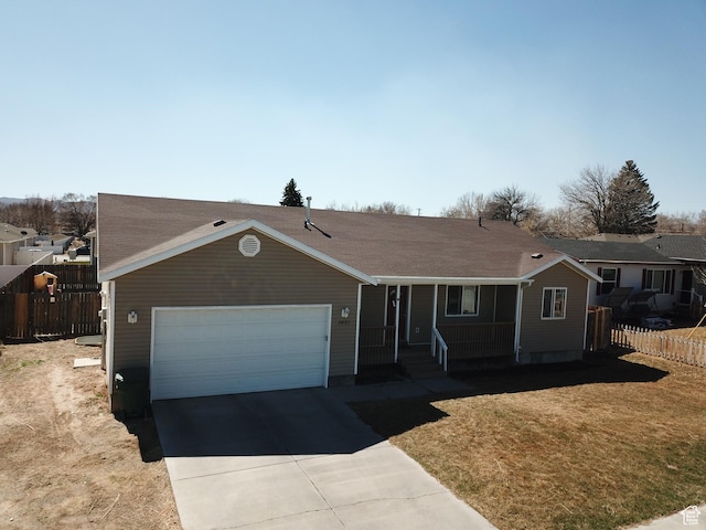 1451 W 925 S, Vernal, UT 84078 - single story home featuring a front yard, driveway, a garage, and fence