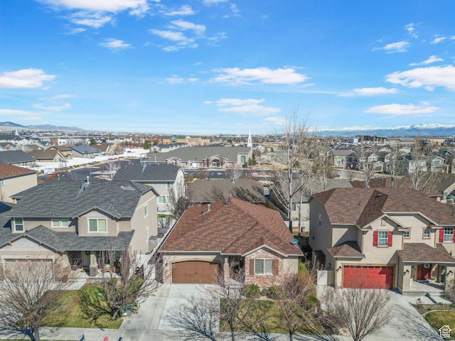 bird's eye view featuring a residential view