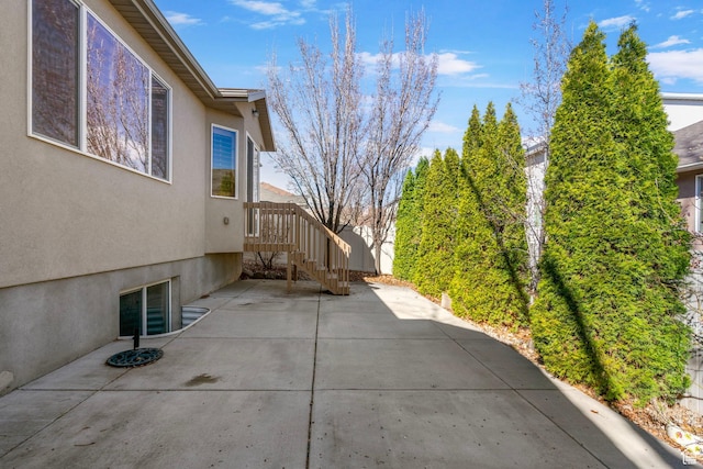 view of patio with fence