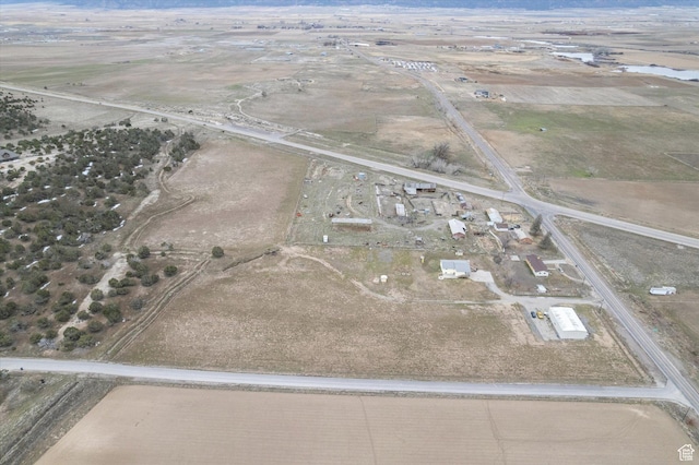 drone / aerial view featuring a rural view