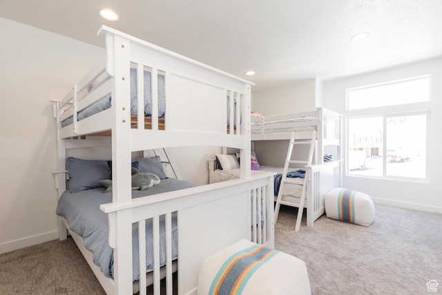 526 N Richland Valley St Unit 10, Garden City, UT 84028 - bedroom featuring baseboards, recessed lighting, and carpet