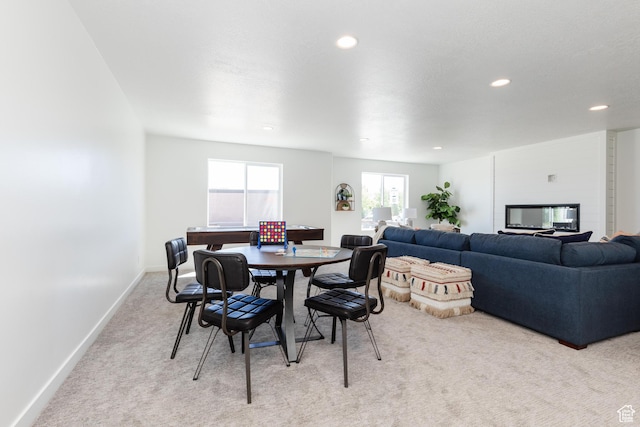 526 N Richland Valley St Unit 10, Garden City, UT 84028 - carpeted dining space featuring baseboards and recessed lighting