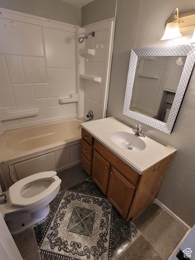250 8th St, Wendover, UT 84083 - bathroom featuring toilet, vanity, and washtub / shower combination