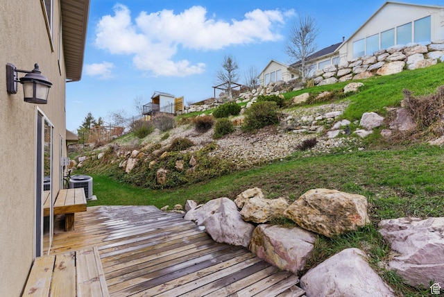 1637 E 2400 N, Layton, UT 84040 - wooden deck with cooling unit
