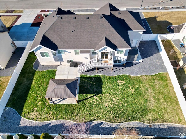 3457 W Blue Crane Dr N, Clinton, UT 84015 - view from above of property