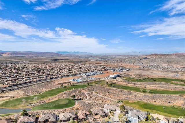 799 N 2600 W, Hurricane, UT 84737 - birds eye view of property featuring view of golf course and a mountain view