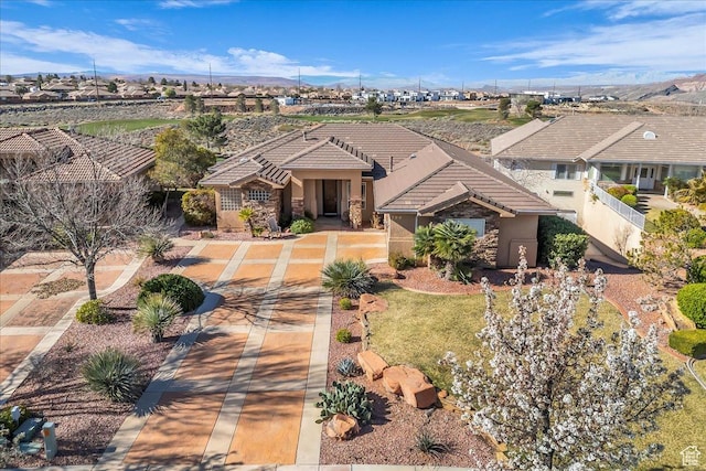799 N 2600 W, Hurricane, UT 84737 - view of front of home featuring a tile roof and stucco siding