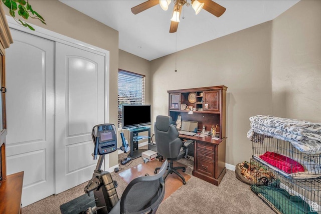 799 N 2600 W, Hurricane, UT 84737 - carpeted office with a ceiling fan and baseboards
