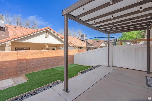 1301 W Indian Hills Dr Unit 59, St George, UT 84770 - view of patio / terrace with cooling unit and a fenced backyard