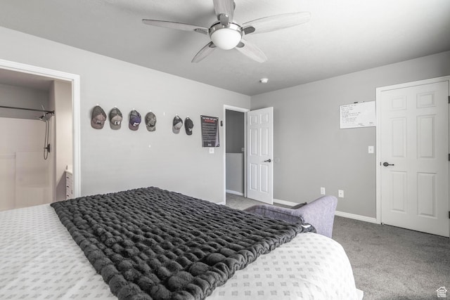 1301 W Indian Hills Dr Unit 59, St George, UT 84770 - carpeted bedroom with baseboards and ceiling fan
