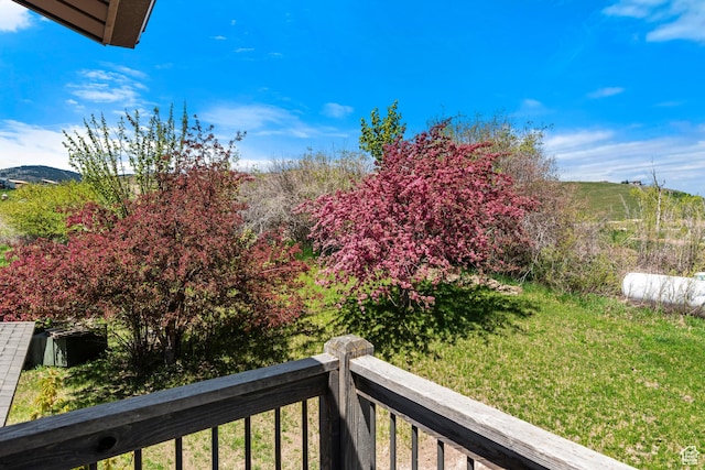 199 N 300 W, Garden City, UT 84028 - view of yard with a balcony