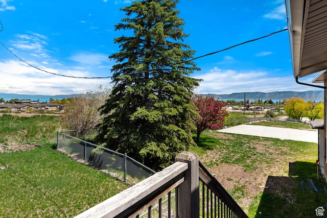199 N 300 W, Garden City, UT 84028 - view of yard with fence and a mountain view