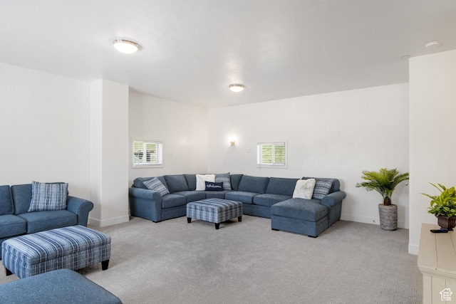 199 N 300 W, Garden City, UT 84028 - living room featuring light carpet and baseboards
