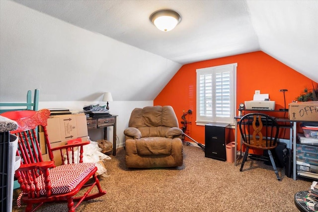 278 S 100 E, Manti, UT 84642 - office with carpet flooring and vaulted ceiling